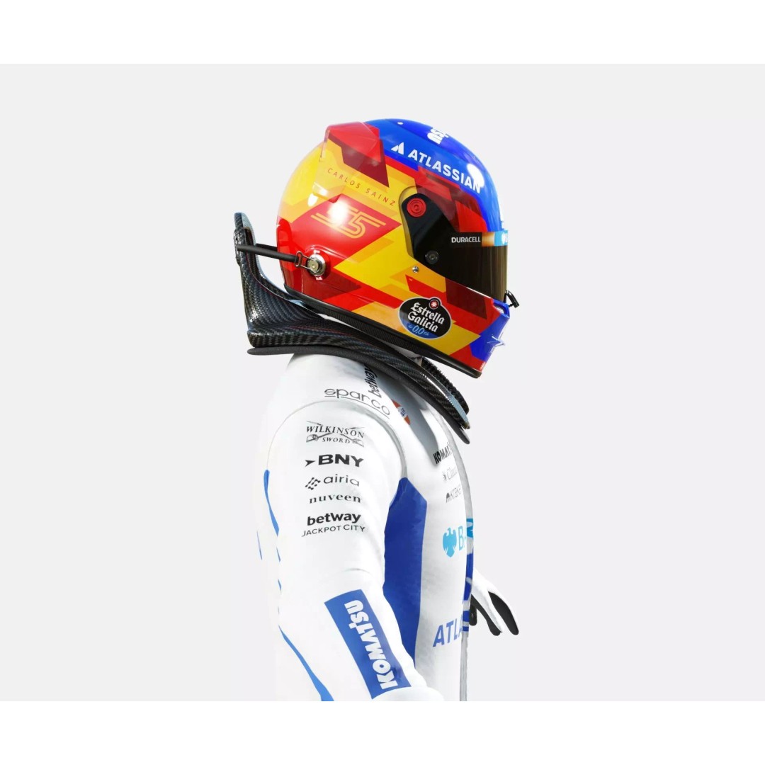 F1 Williams Racing Suits 2026 3D Model – Rigged PBR Asset, FBX, Blender - View 38