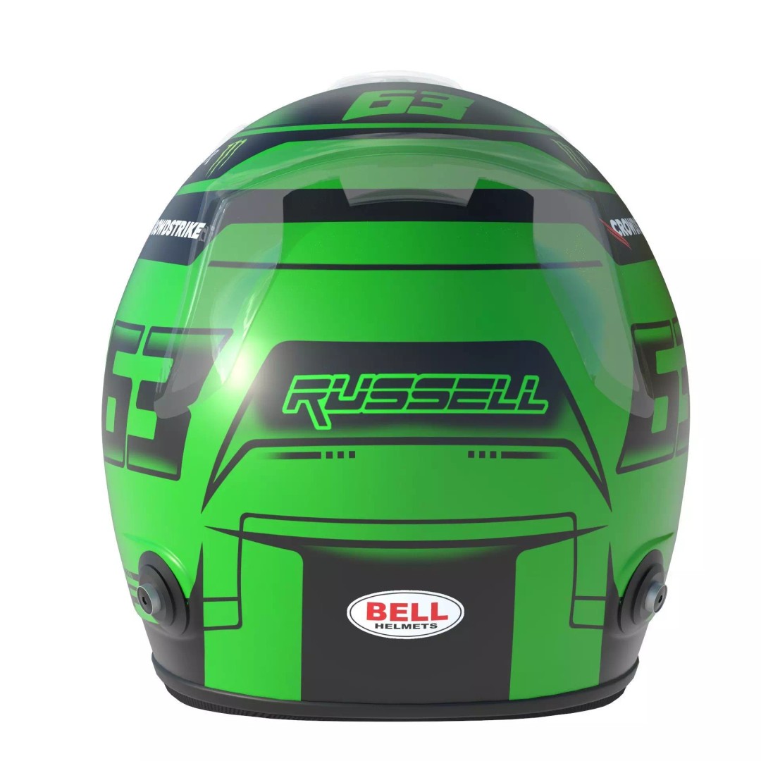 F1 Mercedes Helmets 2023 3D Model – High Detail PBR Game Asset, FBX, OBJ - View 7