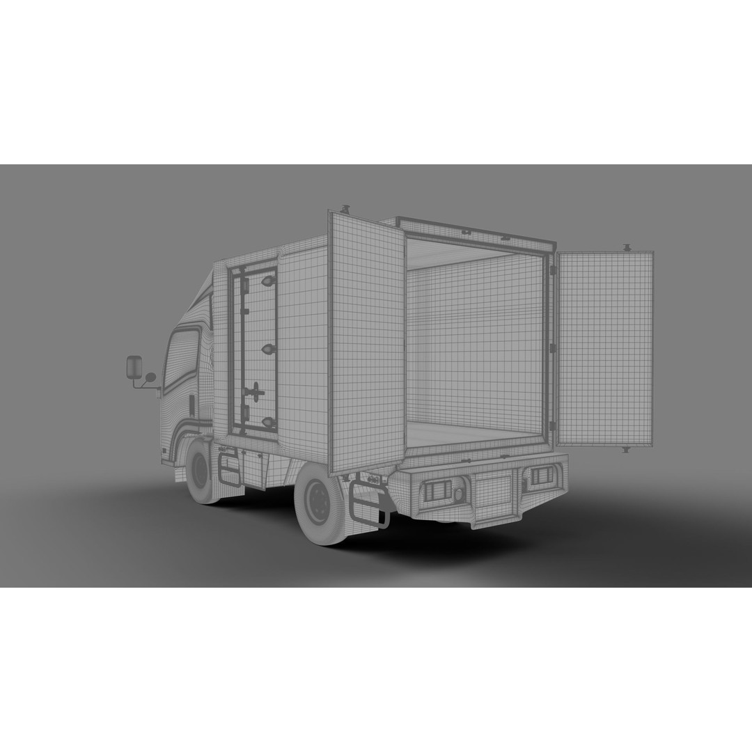 ISUZU NLR130 3D Model – High Poly Vehicle Asset, FBX, Blender
