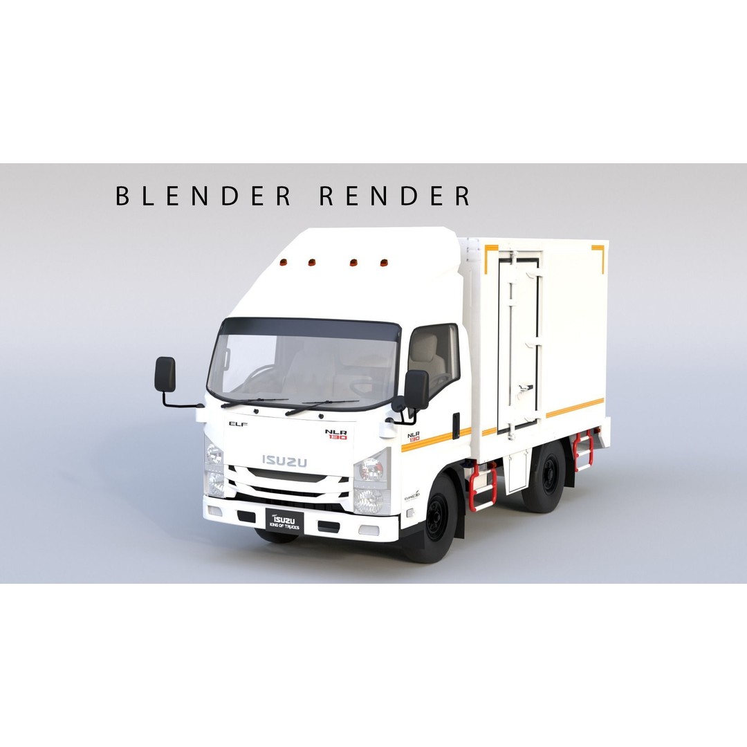 ISUZU NLR130 3D Model – High Poly Vehicle Asset, FBX, Blender - View 12