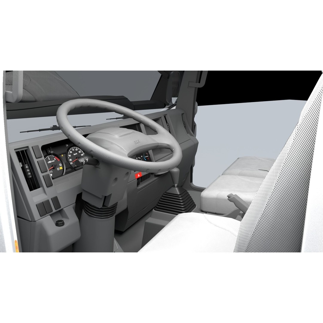 ISUZU NLR130 3D Model – High Poly Vehicle Asset, FBX, Blender - View 15