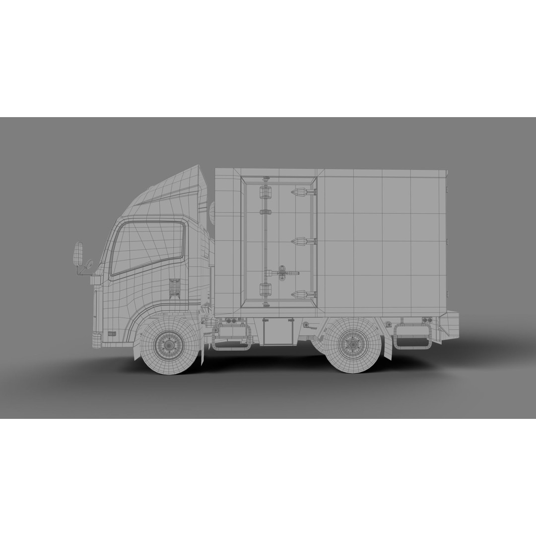 ISUZU NLR130 3D Model – High Poly Vehicle Asset, FBX, Blender - View 18