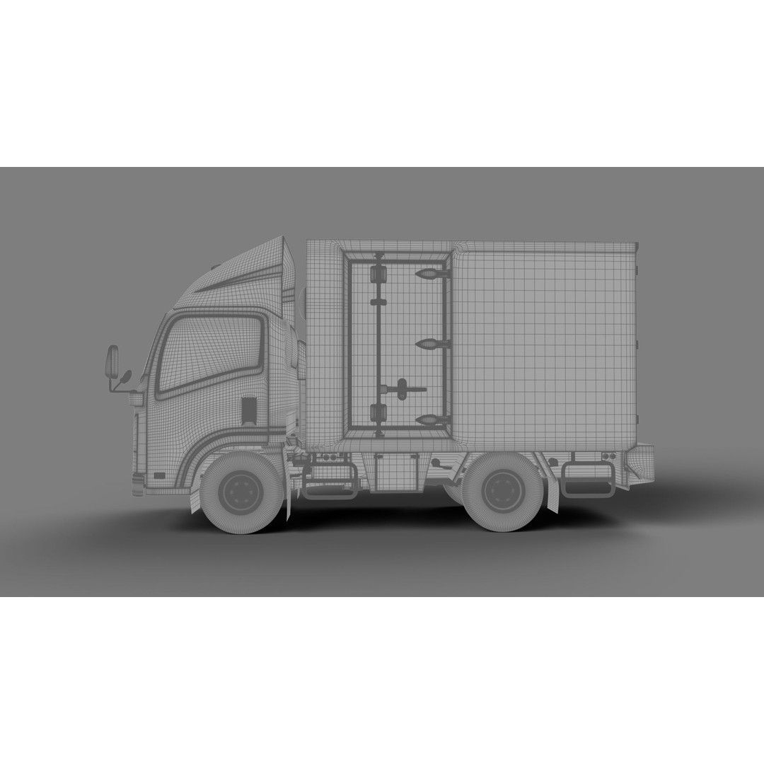 ISUZU NLR130 3D Model – High Poly Vehicle Asset, FBX, Blender - View 19
