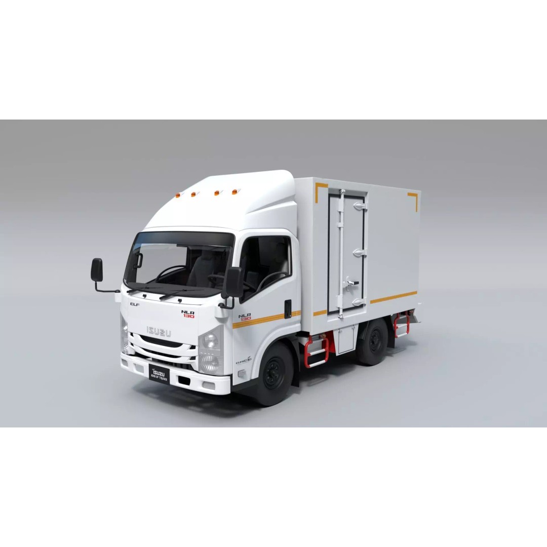ISUZU NLR130 3D Model – High Poly Vehicle Asset, FBX, Blender - View 2