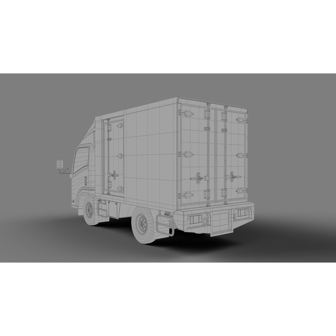 ISUZU NLR130 3D Model – High Poly Vehicle Asset, FBX, Blender - View 20