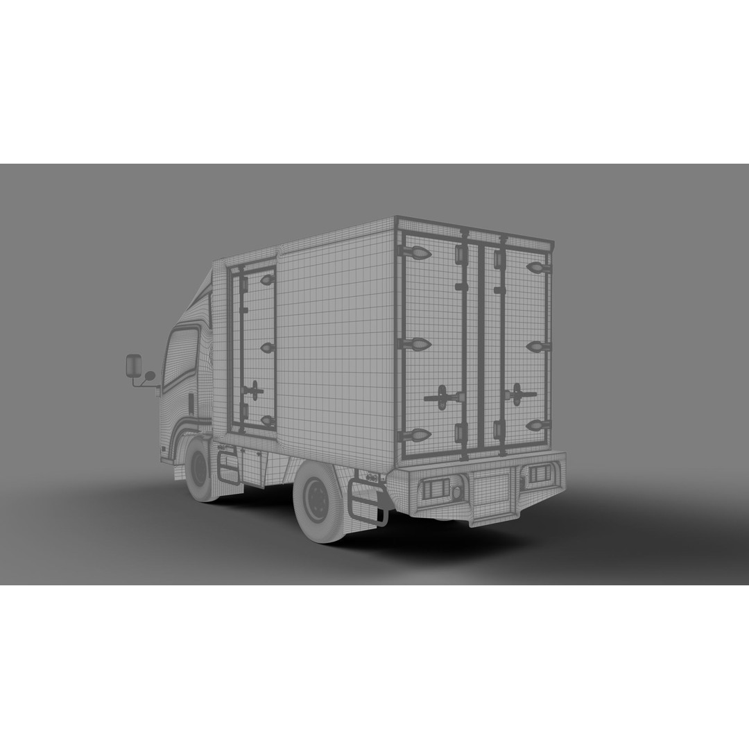 ISUZU NLR130 3D Model – High Poly Vehicle Asset, FBX, Blender - View 21