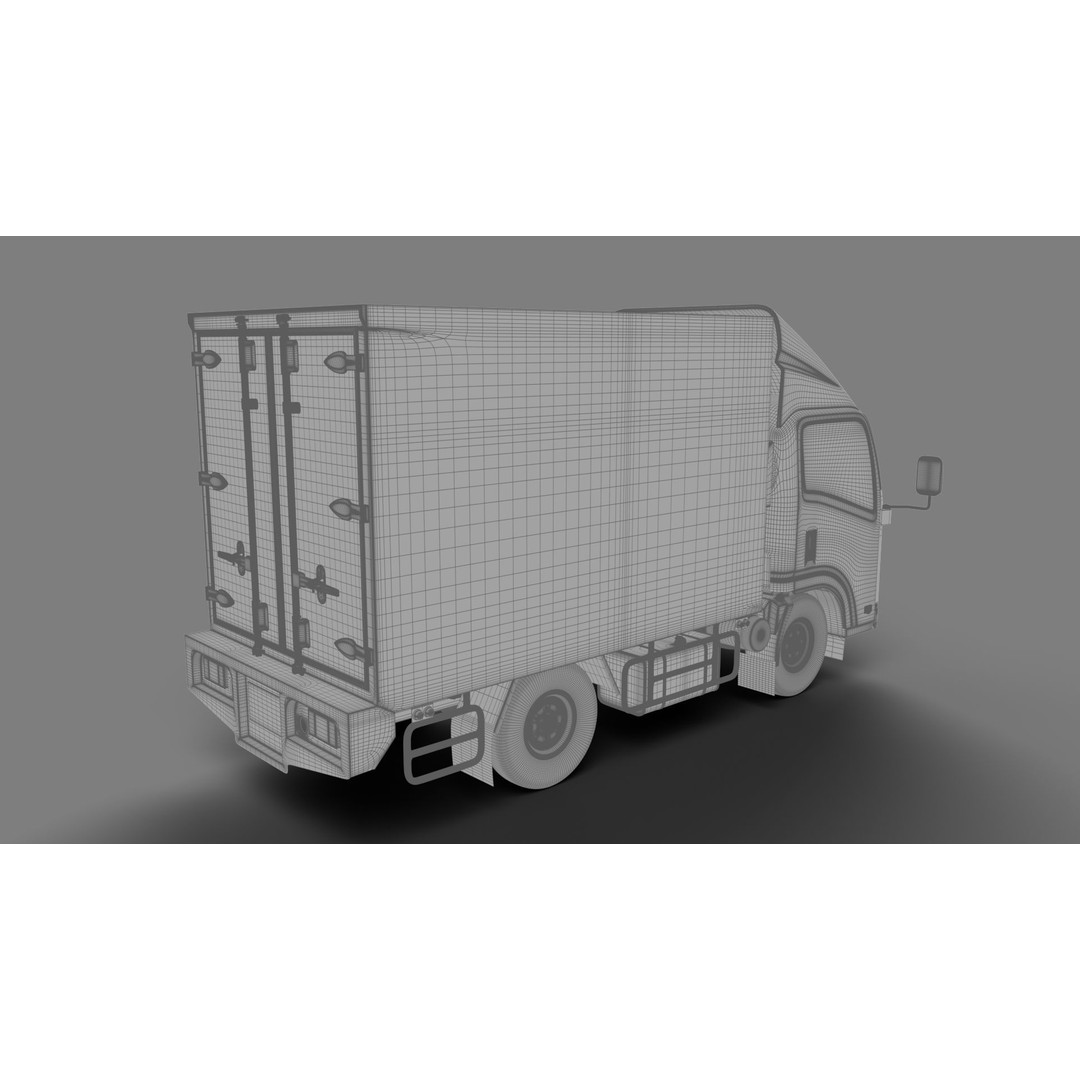ISUZU NLR130 3D Model – High Poly Vehicle Asset, FBX, Blender - View 23