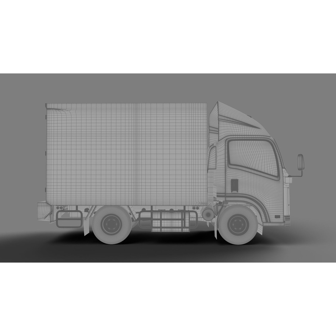 ISUZU NLR130 3D Model – High Poly Vehicle Asset, FBX, Blender - View 25