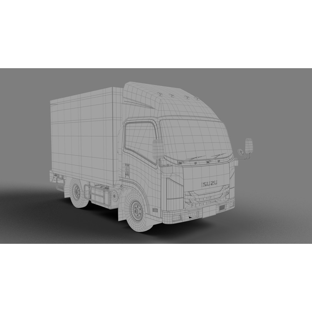 ISUZU NLR130 3D Model – High Poly Vehicle Asset, FBX, Blender - View 26