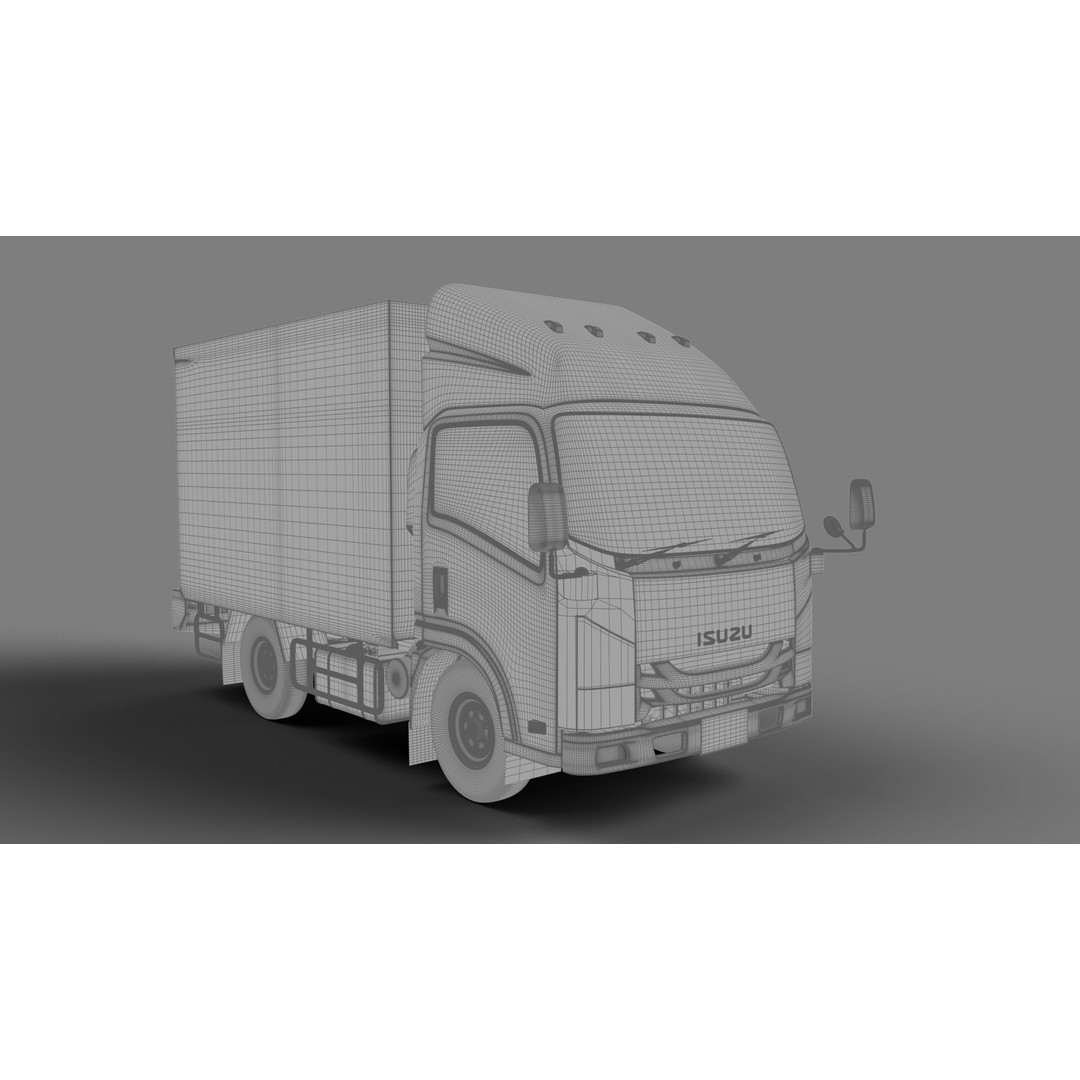 ISUZU NLR130 3D Model – High Poly Vehicle Asset, FBX, Blender - View 27