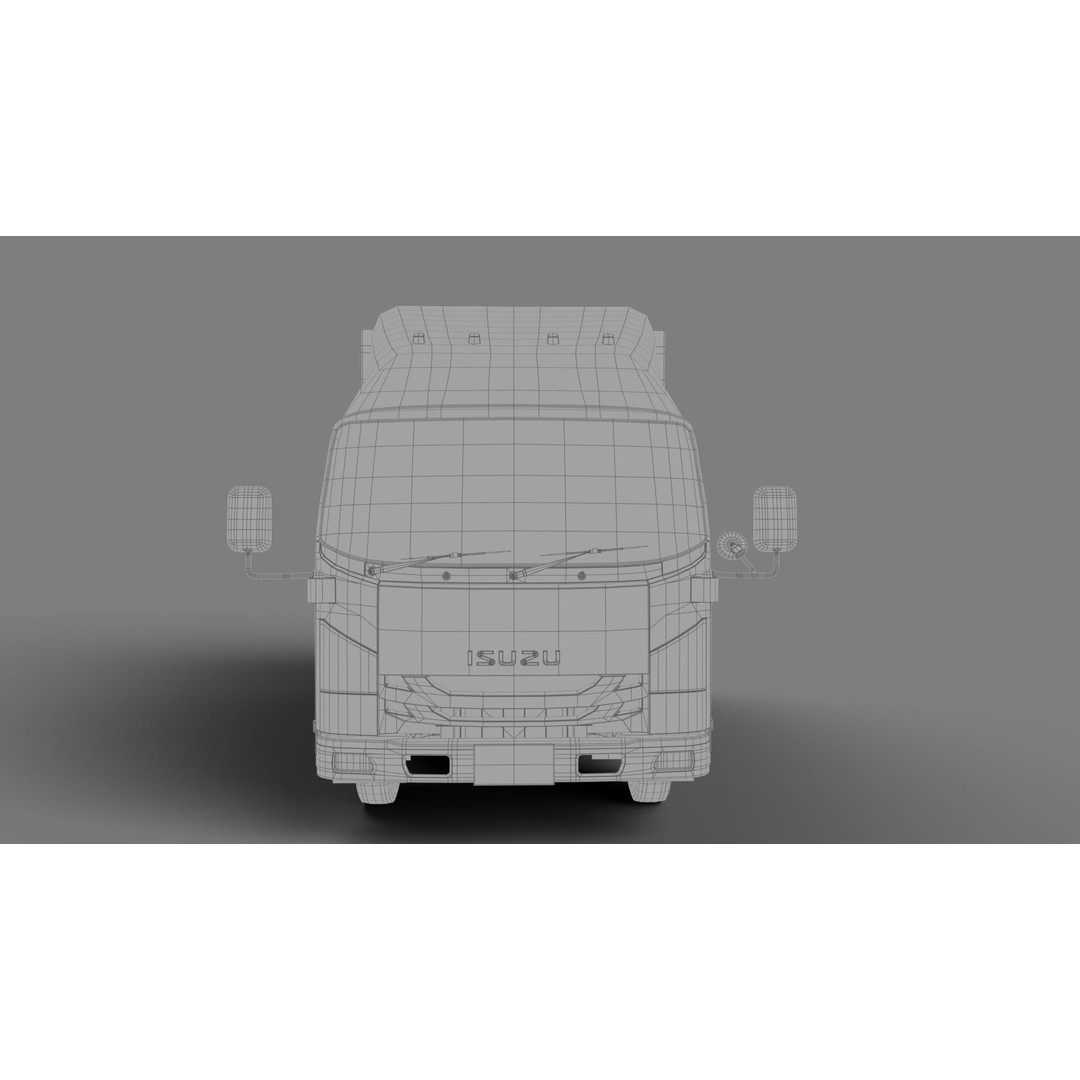 ISUZU NLR130 3D Model – High Poly Vehicle Asset, FBX, Blender - View 28