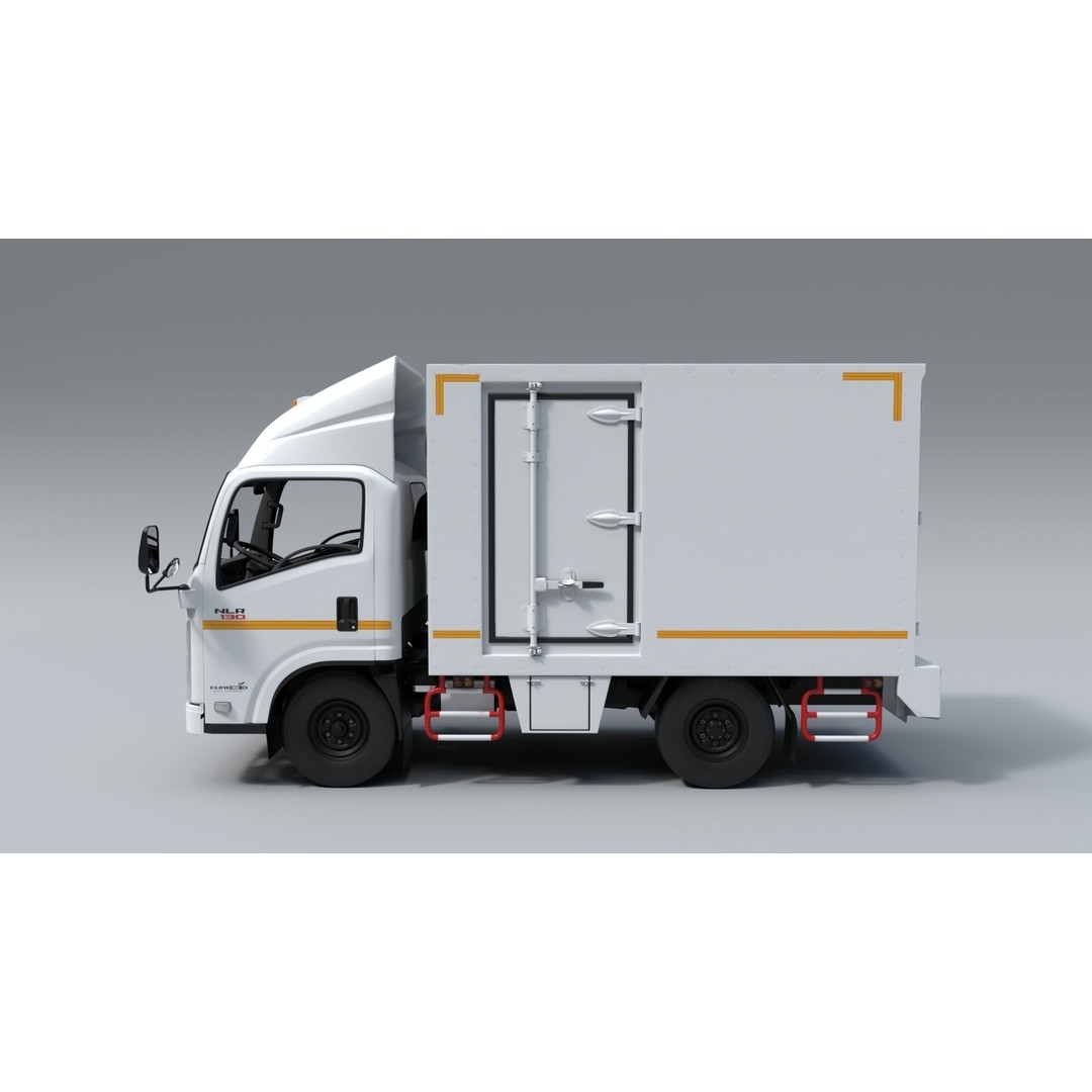 ISUZU NLR130 3D Model – High Poly Vehicle Asset, FBX, Blender - View 3