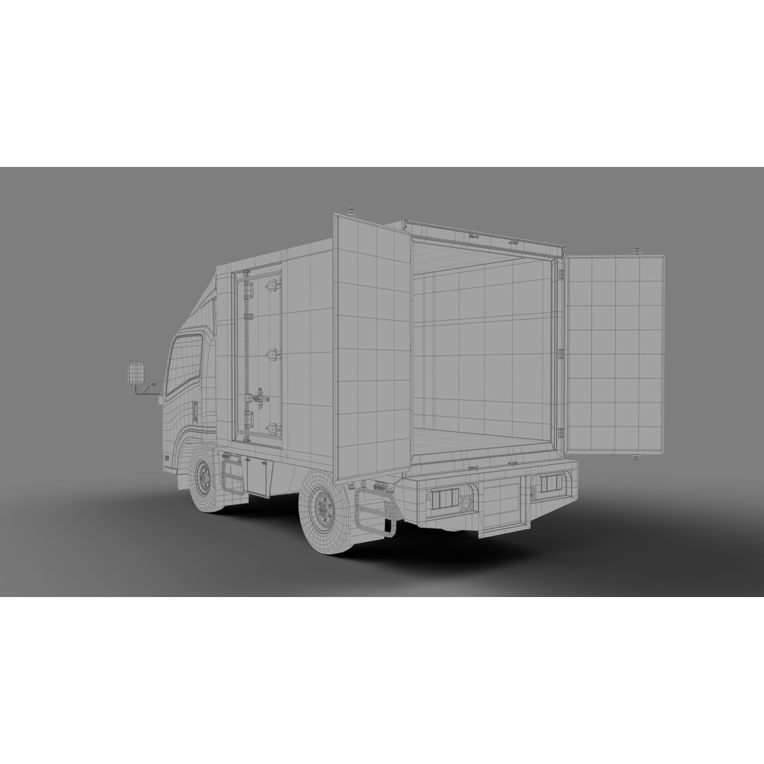 ISUZU NLR130 3D Model – High Poly Vehicle Asset, FBX, Blender - View 30