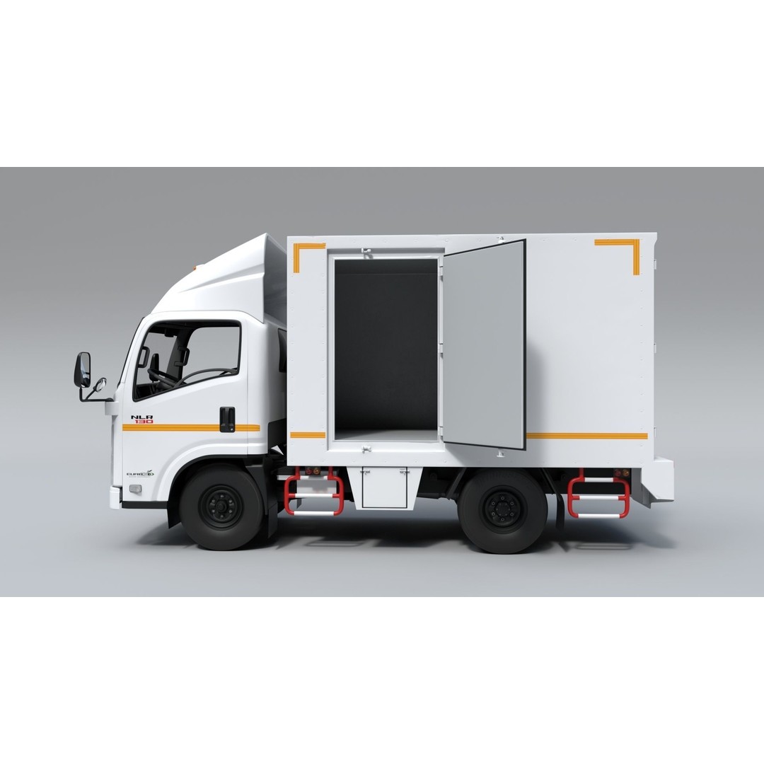 ISUZU NLR130 3D Model – High Poly Vehicle Asset, FBX, Blender - View 4
