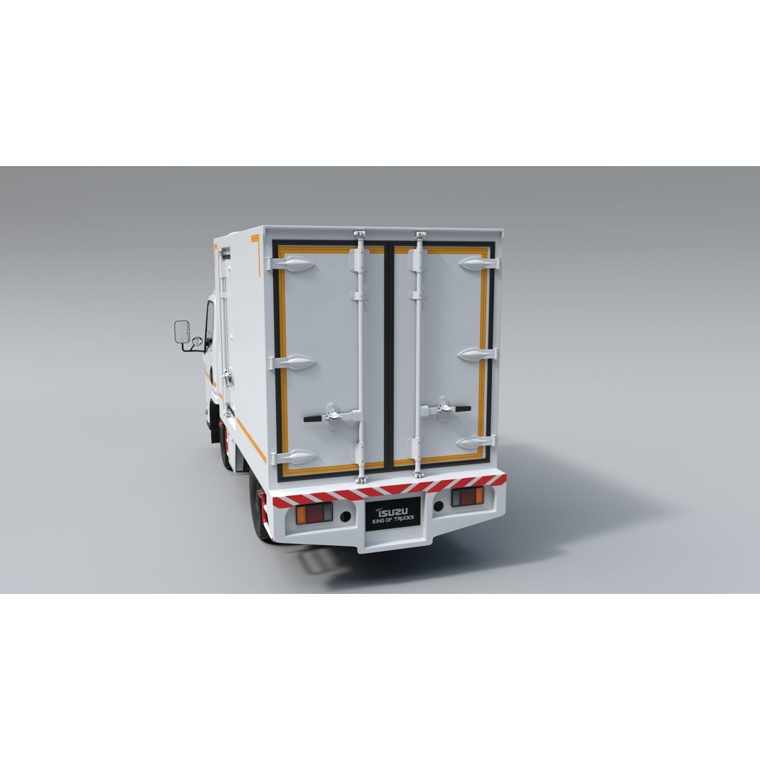 ISUZU NLR130 3D Model – High Poly Vehicle Asset, FBX, Blender - View 5
