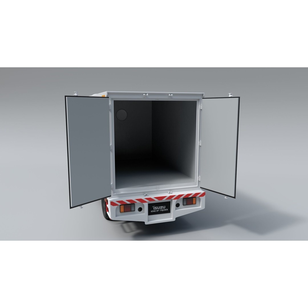ISUZU NLR130 3D Model – High Poly Vehicle Asset, FBX, Blender - View 6