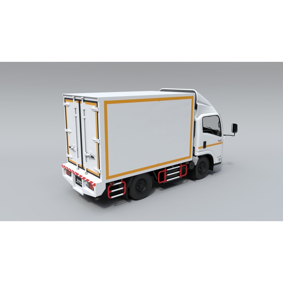 ISUZU NLR130 3D Model – High Poly Vehicle Asset, FBX, Blender - View 7
