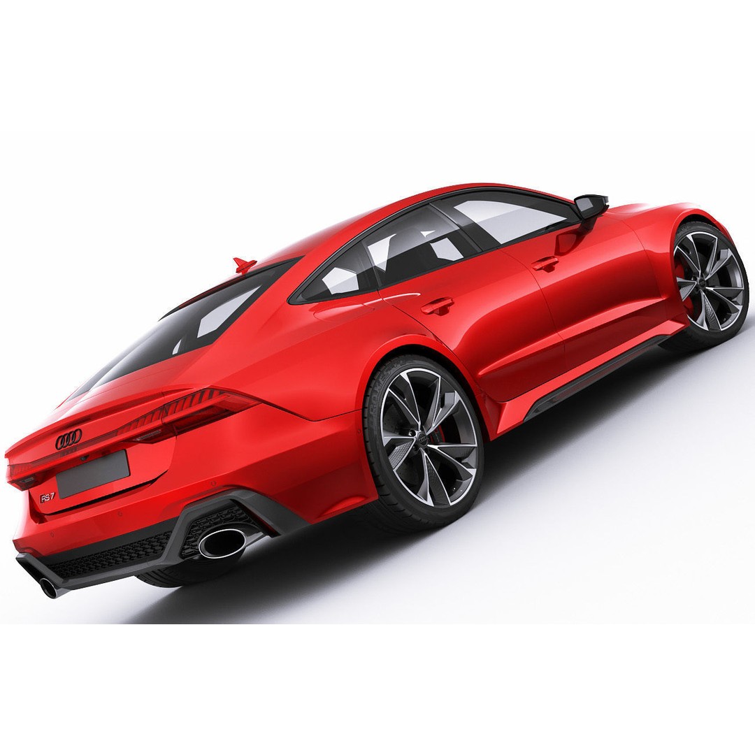 Audi RS7 Sportback 2020 3D Model – Realistic Car Asset, FBX, OBJ - View 10