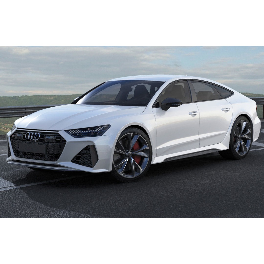Audi RS7 Sportback 2020 3D Model – Realistic Car Asset, FBX, OBJ - View 16