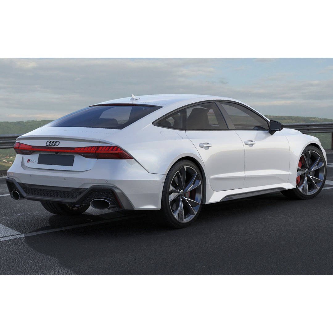 Audi RS7 Sportback 2020 3D Model – Realistic Car Asset, FBX, OBJ - View 17