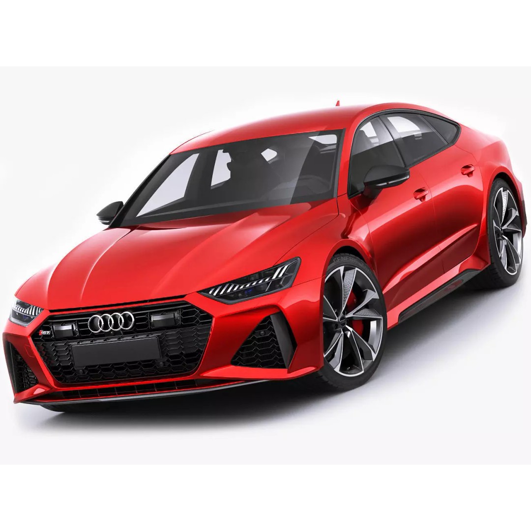 Audi RS7 Sportback 2020 3D Model – Realistic Car Asset, FBX, OBJ - View 2