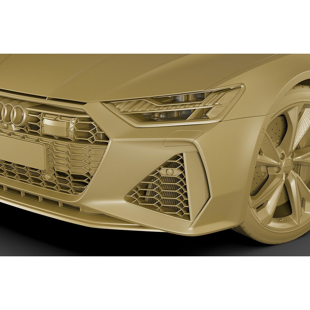 Audi RS7 Sportback 2020 3D Model – Realistic Car Asset, FBX, OBJ - View 20