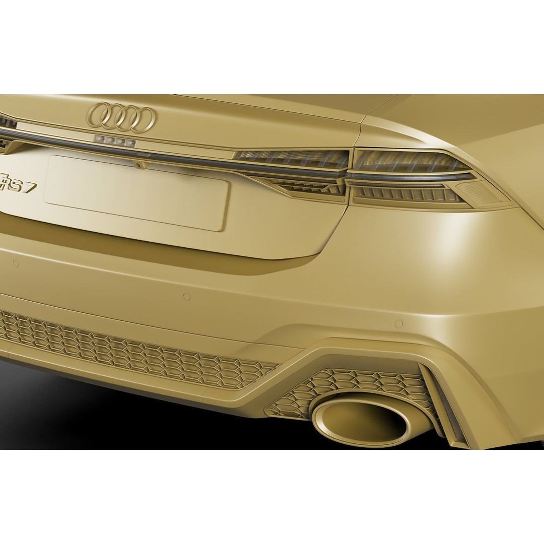 Audi RS7 Sportback 2020 3D Model – Realistic Car Asset, FBX, OBJ - View 21