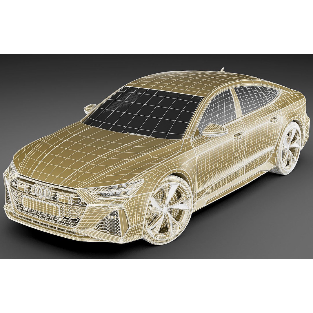 Audi RS7 Sportback 2020 3D Model – Realistic Car Asset, FBX, OBJ - View 22