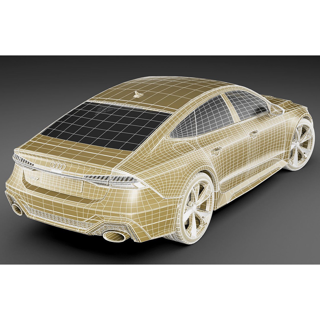 Audi RS7 Sportback 2020 3D Model – Realistic Car Asset, FBX, OBJ - View 23