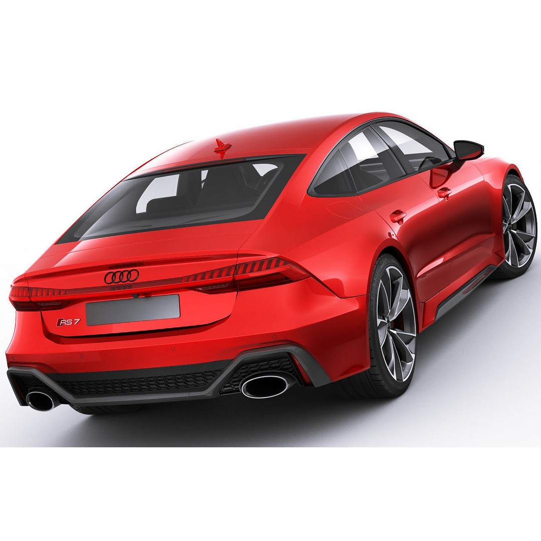 Audi RS7 Sportback 2020 3D Model – Realistic Car Asset, FBX, OBJ - View 3