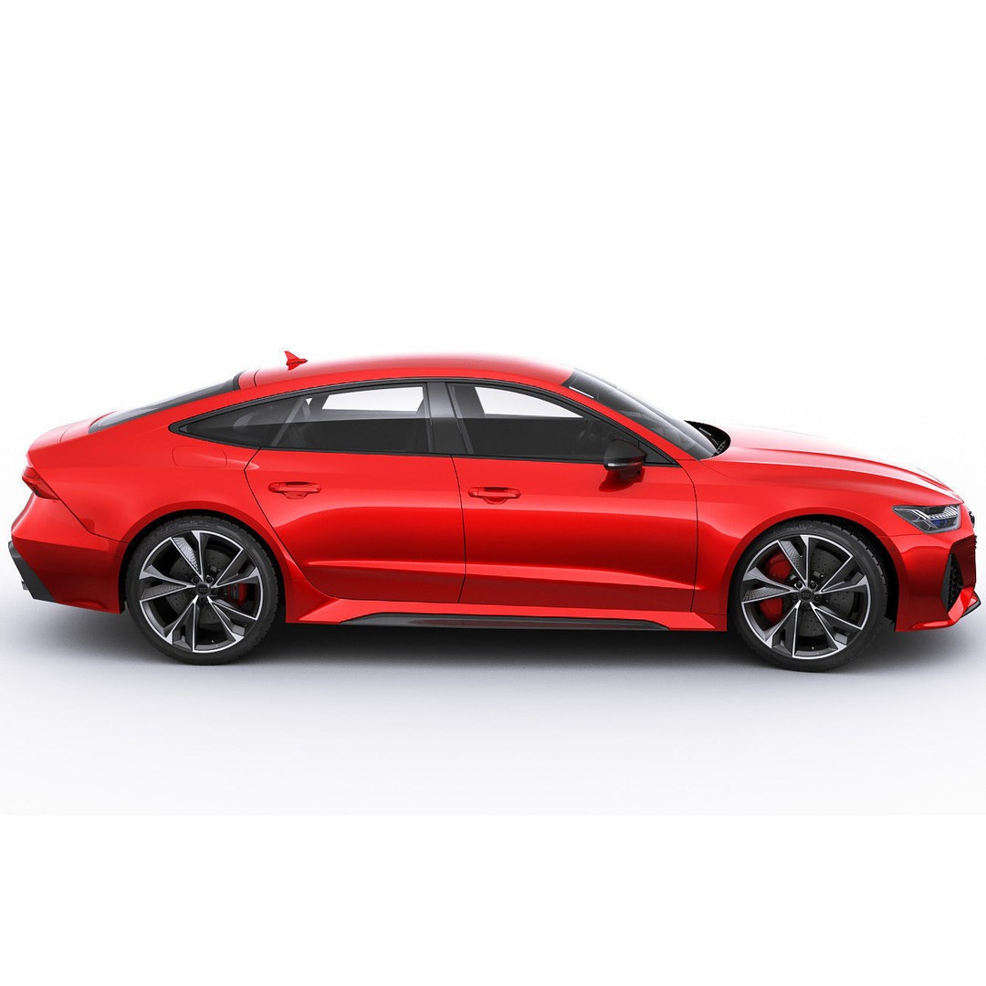 Audi RS7 Sportback 2020 3D Model – Realistic Car Asset, FBX, OBJ - View 4