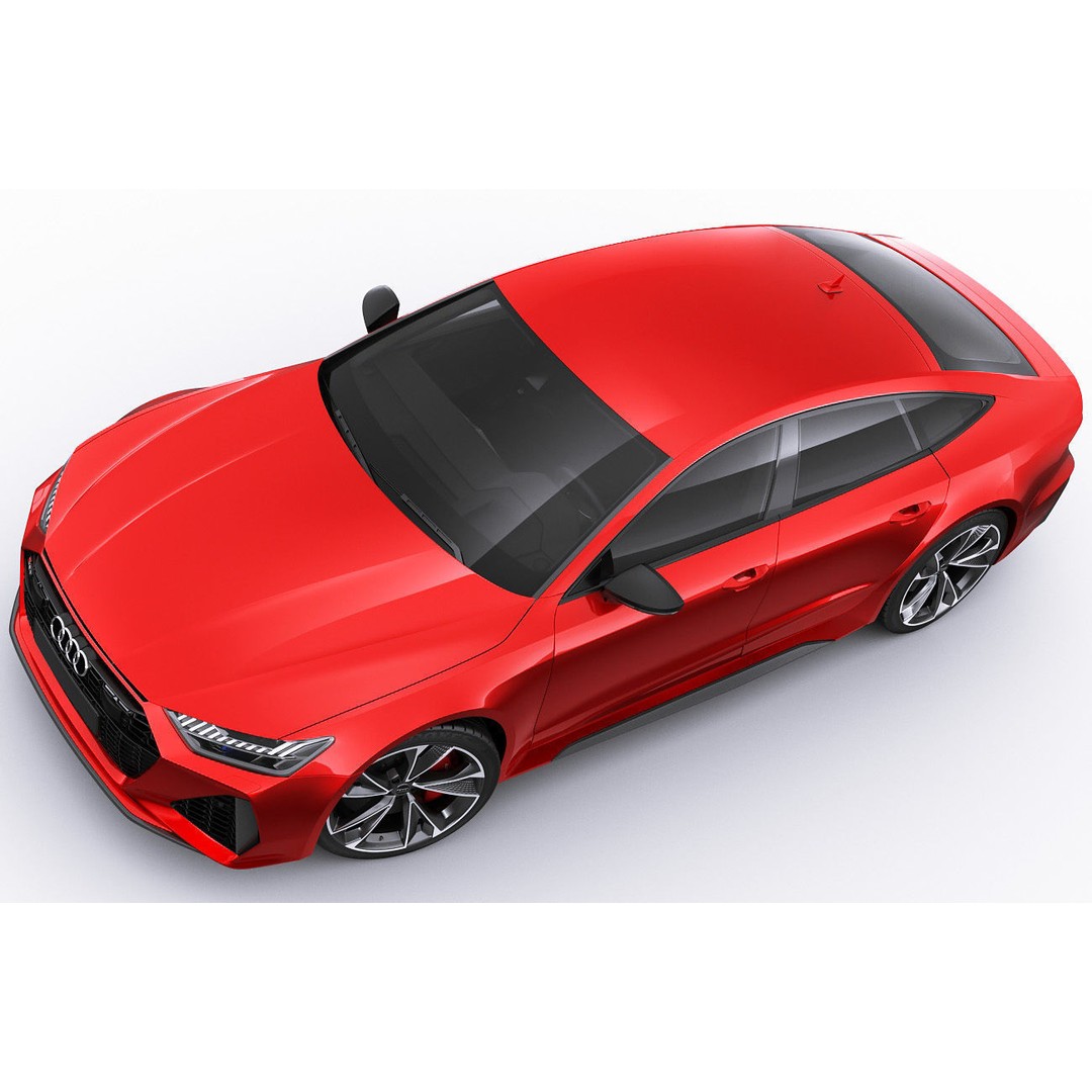 Audi RS7 Sportback 2020 3D Model – Realistic Car Asset, FBX, OBJ - View 7