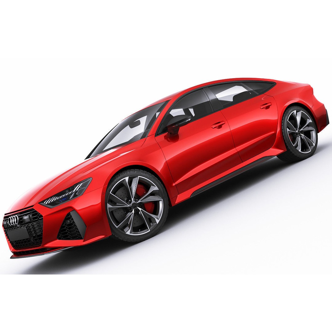 Audi RS7 Sportback 2020 3D Model – Realistic Car Asset, FBX, OBJ - View 9