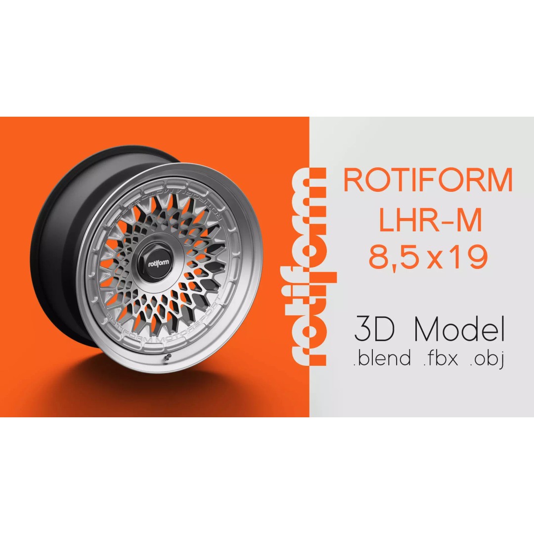 Rotiform LHR-M Rim 3D Model – High Poly PBR Asset, Blender, FBX, OBJ - View 2