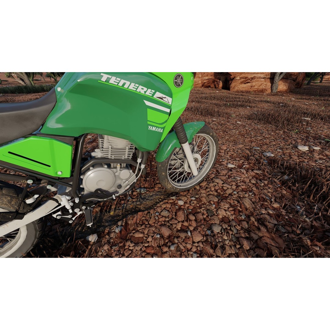 Yamaha Tenere 3D Model – Detailed Motorcycle Asset for Lumion - View 15
