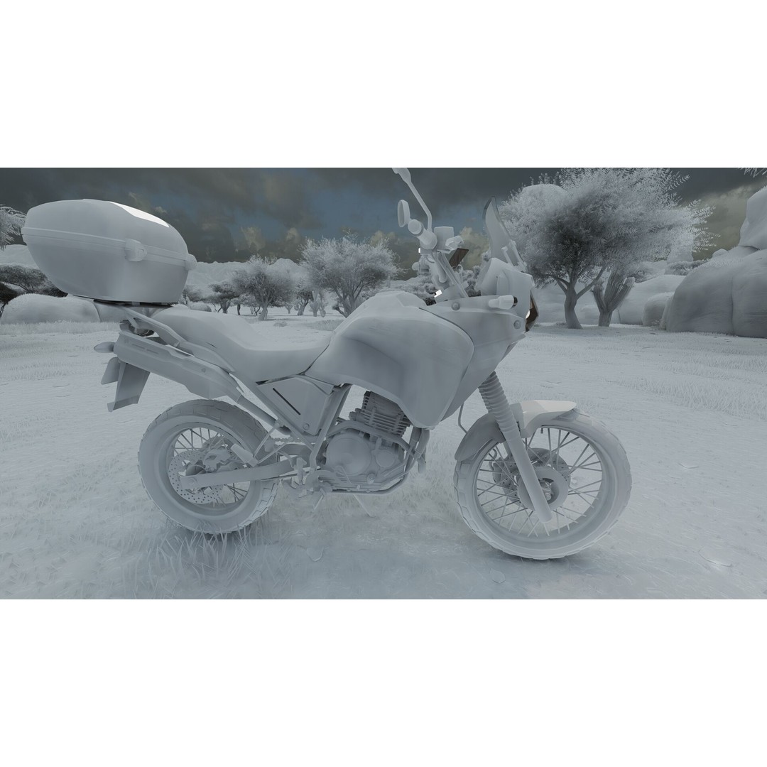 Yamaha Tenere 3D Model – Detailed Motorcycle Asset for Lumion - View 34