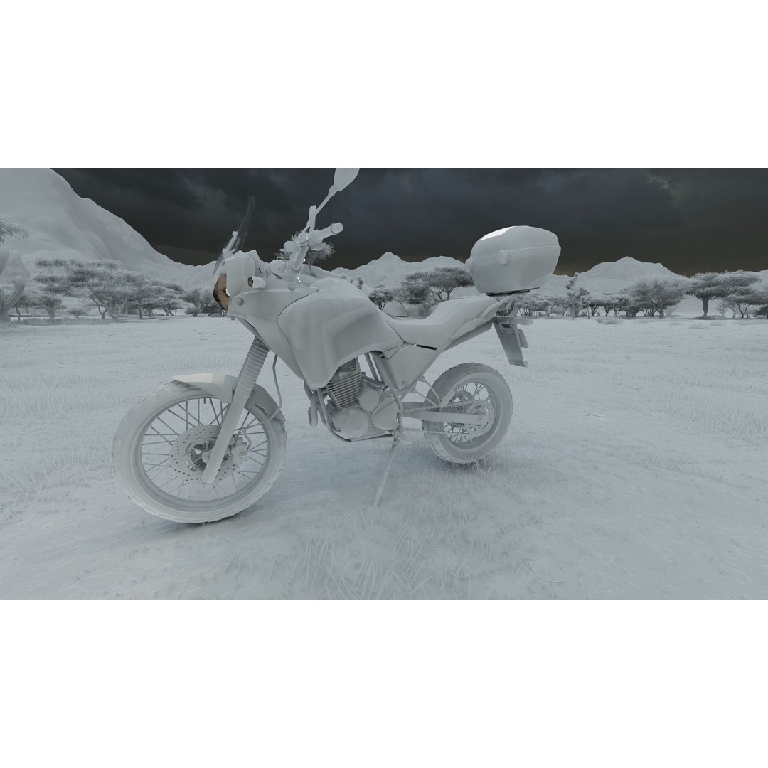 Yamaha Tenere 3D Model – Detailed Motorcycle Asset for Lumion - View 38