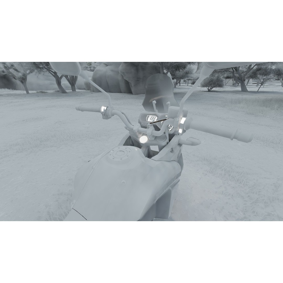 Yamaha Tenere 3D Model – Detailed Motorcycle Asset for Lumion - View 40