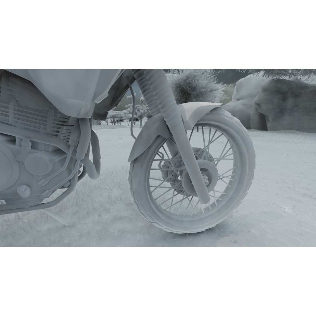 Yamaha Tenere 3D Model – Detailed Motorcycle Asset for Lumion - View 41