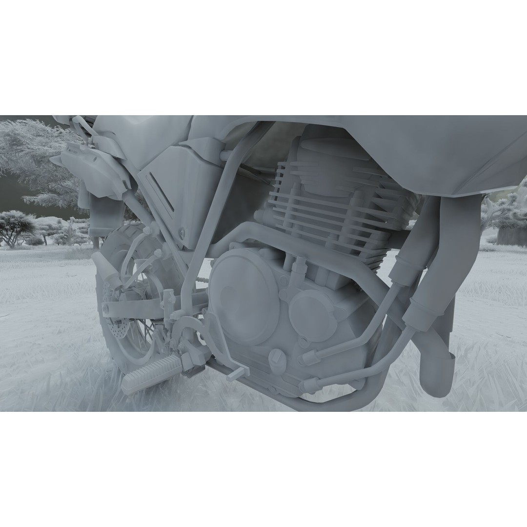 Yamaha Tenere 3D Model – Detailed Motorcycle Asset for Lumion - View 42