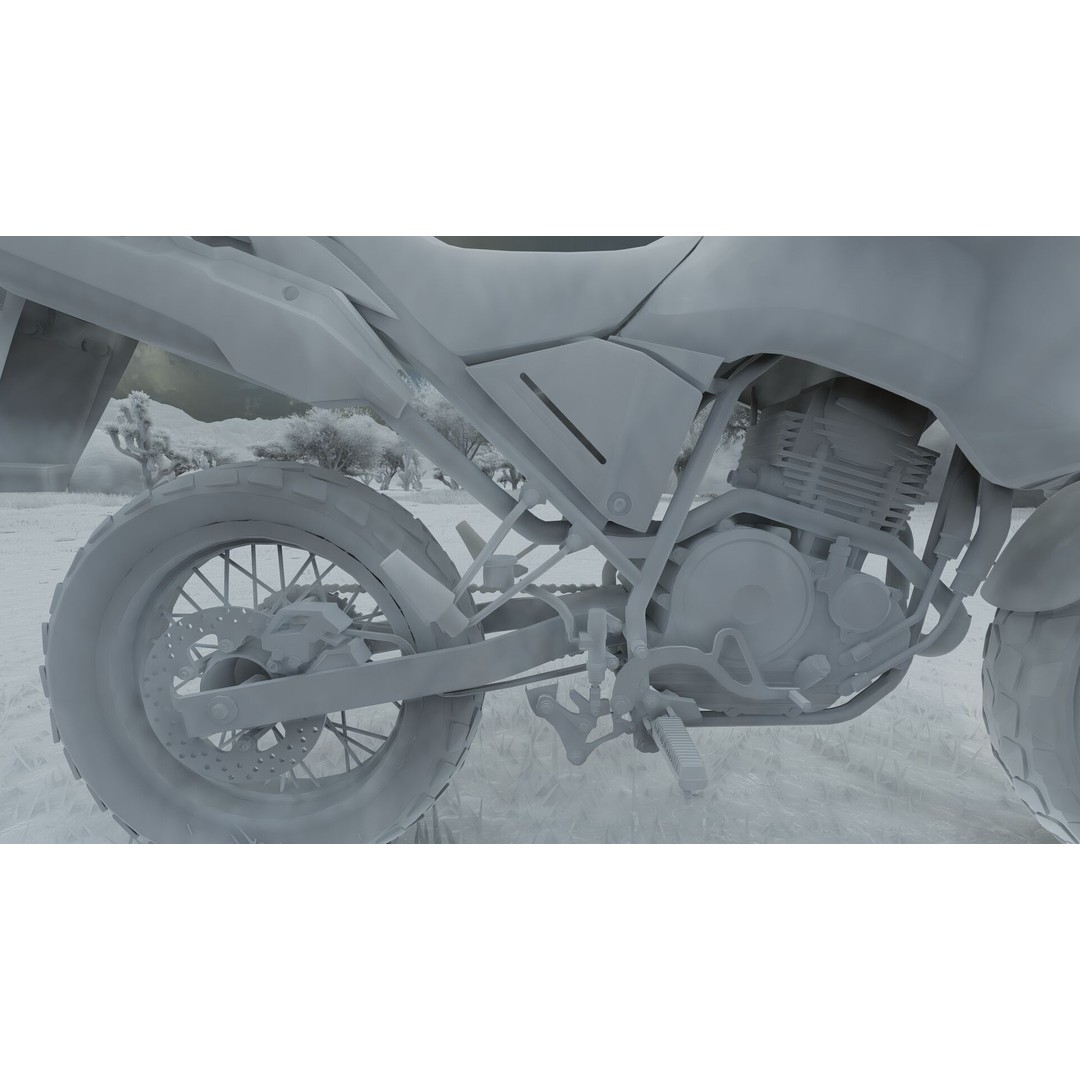 Yamaha Tenere 3D Model – Detailed Motorcycle Asset for Lumion - View 43