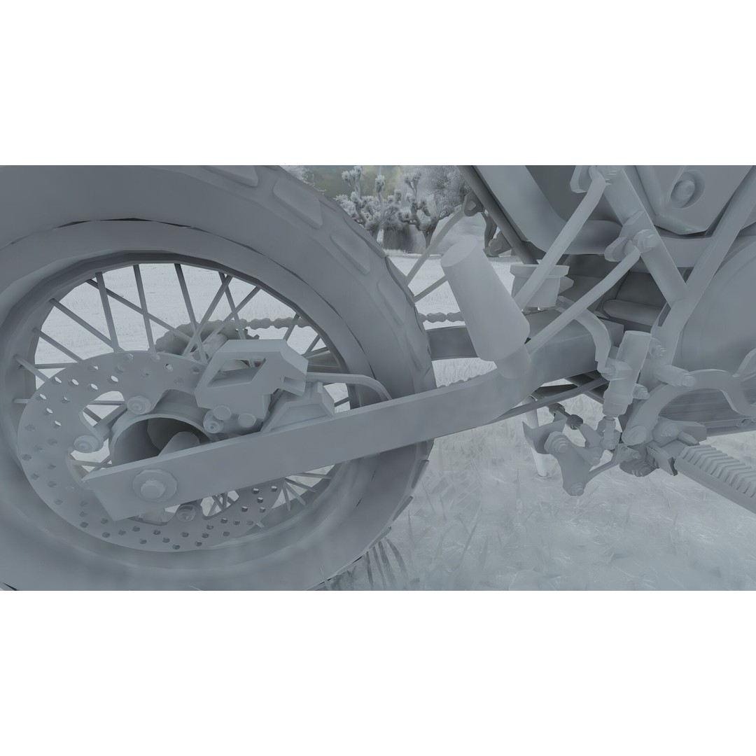 Yamaha Tenere 3D Model – Detailed Motorcycle Asset for Lumion - View 45