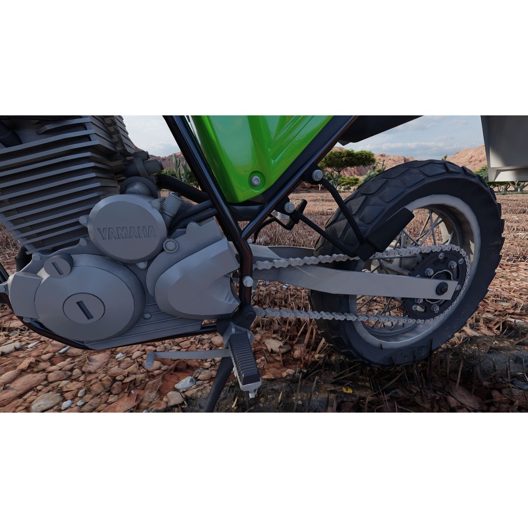 Yamaha Tenere 3D Model – Detailed Motorcycle Asset for Lumion - View 8