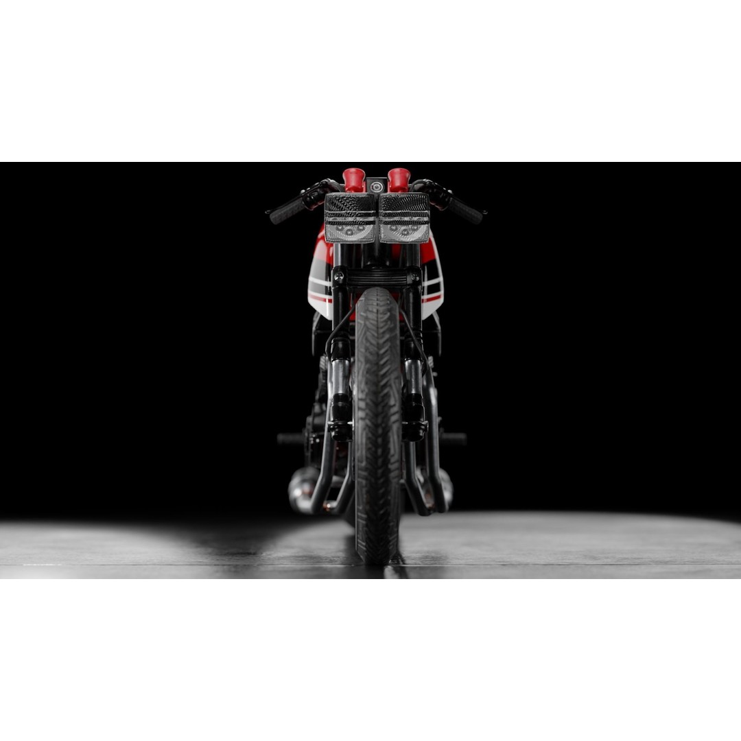 Racing Bike 3D Model – Realistic PBR Textured Game Asset, FBX, OBJ - View 11