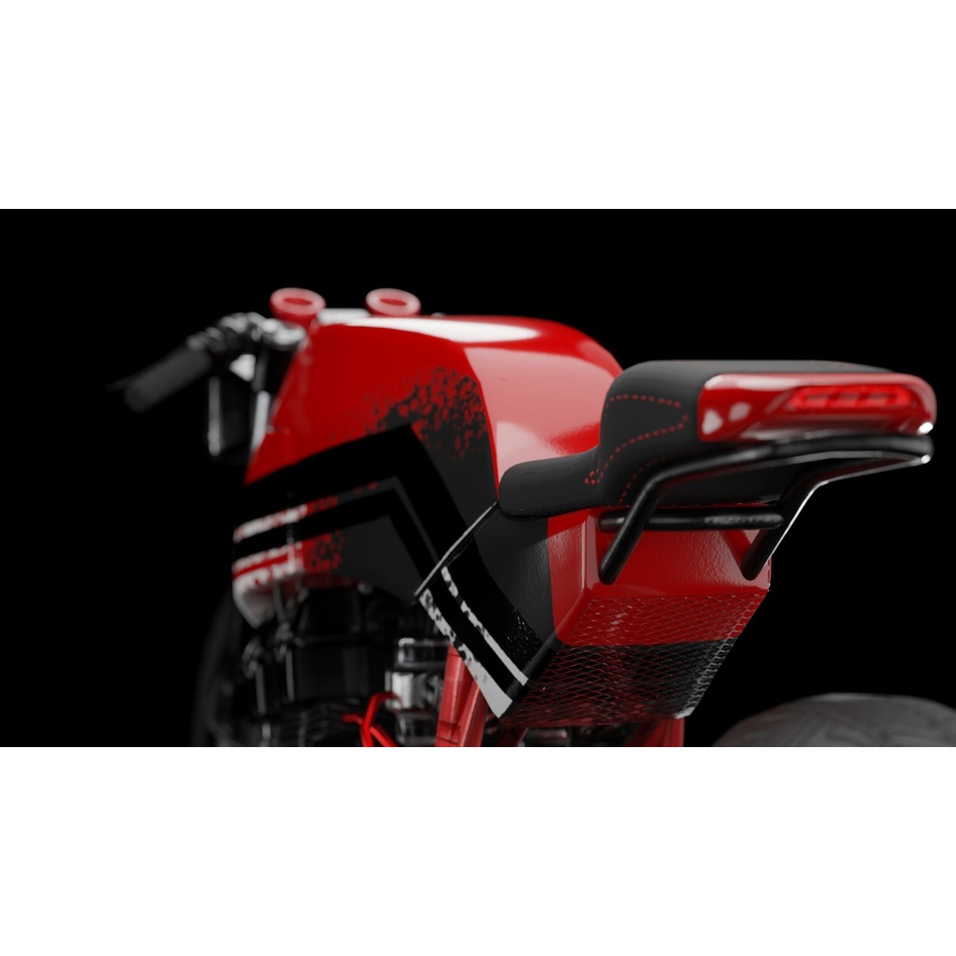 Racing Bike 3D Model – Realistic PBR Textured Game Asset, FBX, OBJ - View 13