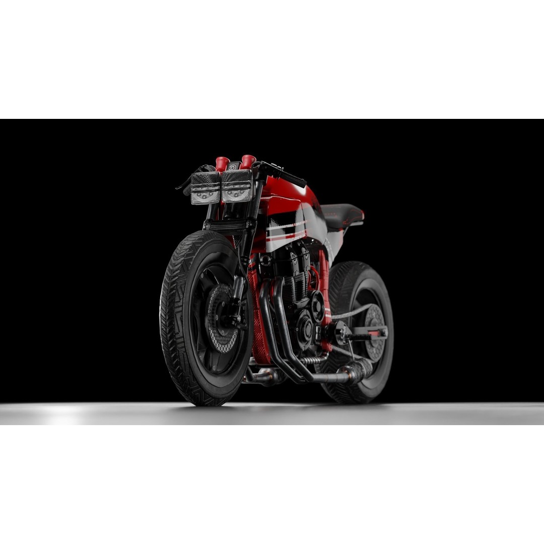 Racing Bike 3D Model – Realistic PBR Textured Game Asset, FBX, OBJ - View 14