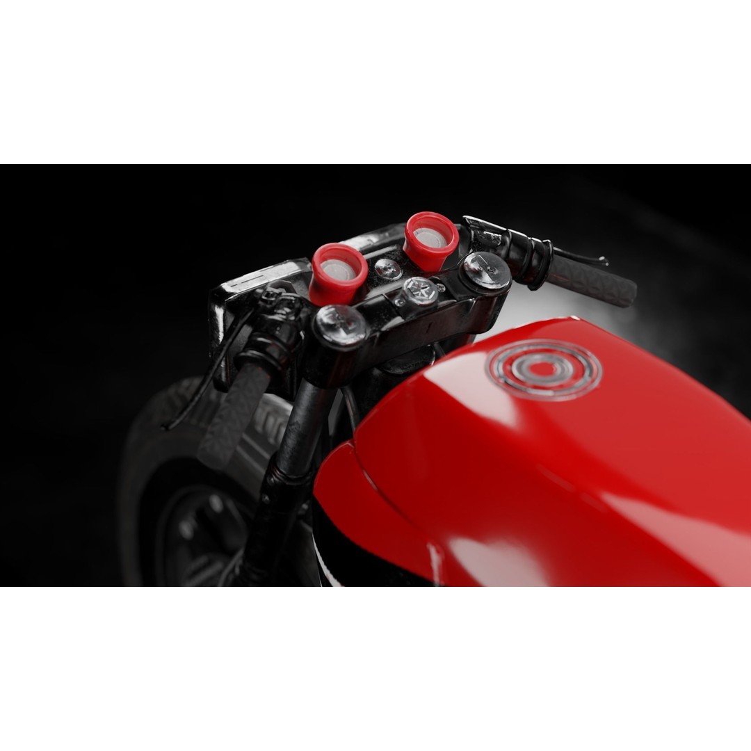 Racing Bike 3D Model – Realistic PBR Textured Game Asset, FBX, OBJ - View 17