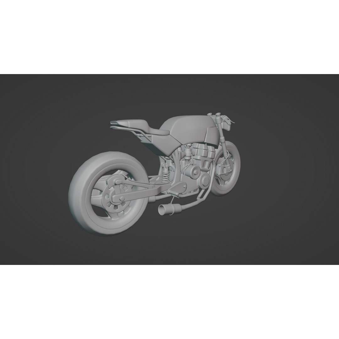 Racing Bike 3D Model – Realistic PBR Textured Game Asset, FBX, OBJ - View 25