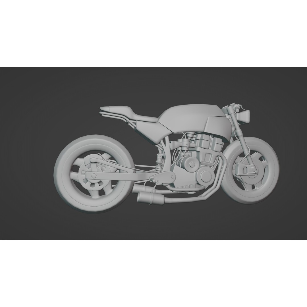 Racing Bike 3D Model – Realistic PBR Textured Game Asset, FBX, OBJ - View 27