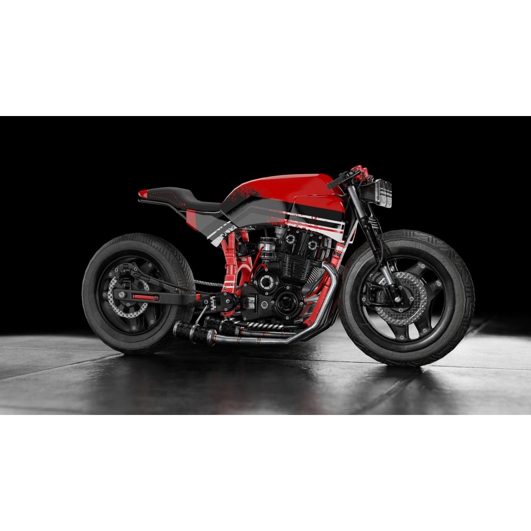 Racing Bike 3D Model – Realistic PBR Textured Game Asset, FBX, OBJ - View 7